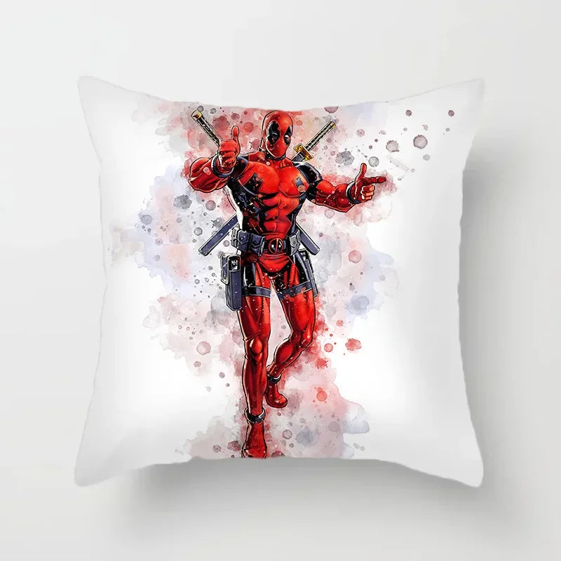 Housse de Coussin Deadpool - Aquarelle Artistique