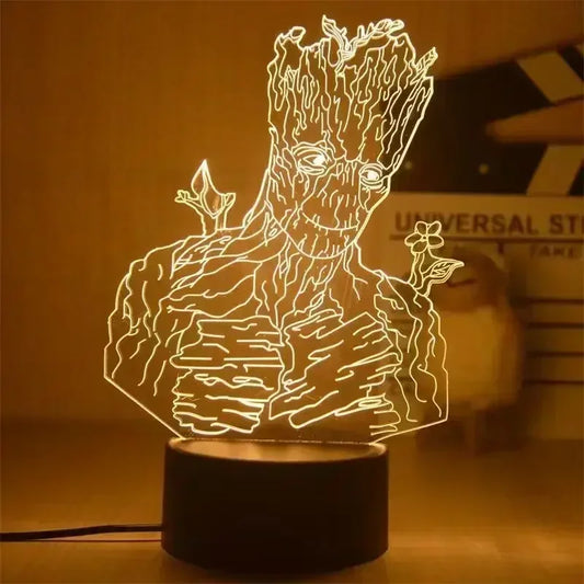 Lampe LED Avengers Groot - Bras Levés 3D 18cm