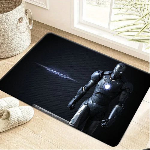 Tapis Avengers Iron Man - Armure Sombre Argentée