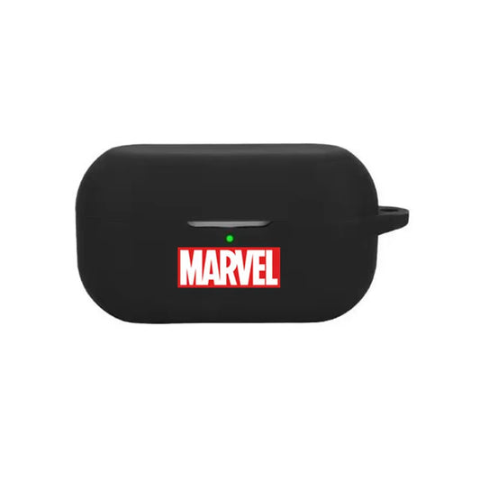 Coque Écouteurs Marvel Comics - Logo Rouge Noir