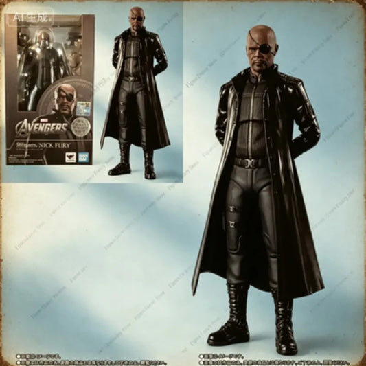 Figurine S.H.Figuarts Nick Fury - Bandai Manteau Long Directeur SHIELD