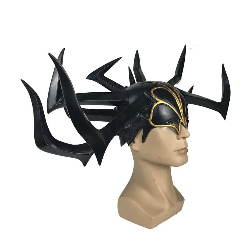Casque Cosplay Hela - Déesse de la Mort Couronne Noire