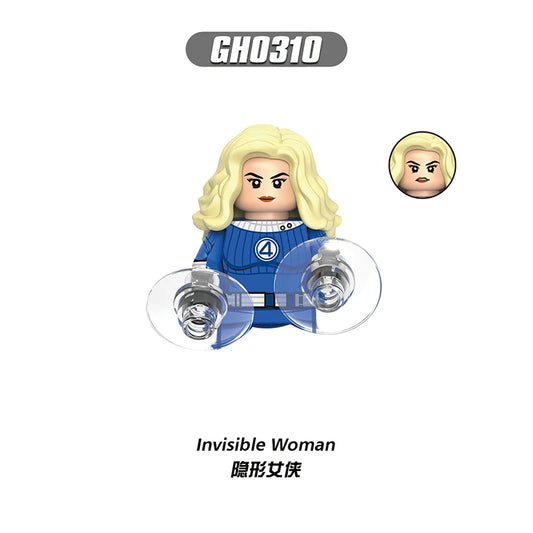 Figurine Building Blocks Invisible Woman - Bulles Transparentes