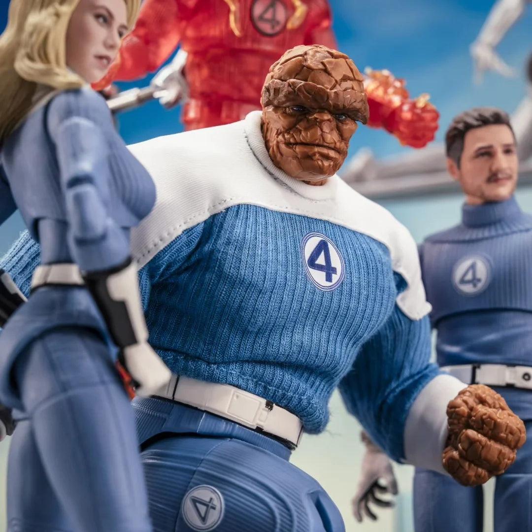 Figurine The Thing - Uniforme Bleu et Blanc Quatre Fantastiques