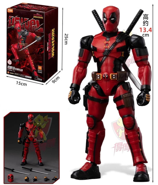 Figurine Deadpool Articulée avec Katanas - X-Men Collection